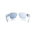Versace, transparent shield medusa sunglasses