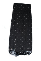 Alexander McQueen, dotted skull tuxedo scarf