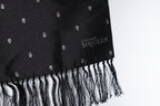 Alexander McQueen, dotted skull tuxedo scarf