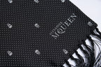 Alexander McQueen, dotted skull tuxedo scarf