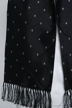 Alexander McQueen, dotted skull tuxedo scarf