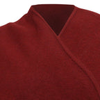 Maje Fringed Shawl in Burgundy Acrylic