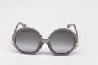 Chloé Vera Seashell Round Sunglasses in Grey Acetate