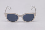 Dior Diorama 1 Mirrored Wayfarer Sunglasses in Silver Acetate