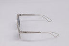 Dior Diorama 1 Mirrored Wayfarer Sunglasses in Silver Acetate