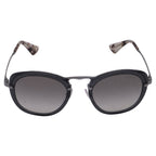 Prada Catwalk SPR58U Oval Sunglasses in Grey Metal