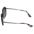 Prada Catwalk SPR58U Oval Sunglasses in Grey Metal