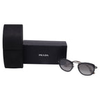 Prada Catwalk SPR58U Oval Sunglasses in Grey Metal