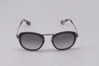 Prada Catwalk SPR58U Oval Sunglasses in Grey Metal