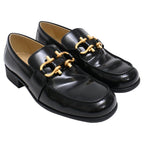 Women's Bottega Veneta Monsieur Loafers in Black Patent Leather