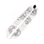Hermes Brides de Gala en Fleurs Silk Twilly Scarf