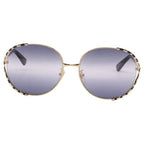 Gucci GG0595S Bamboo Round-Framed Sunglasses in Gold Metal