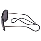 Bottega Veneta Square Sunglasses in Black Metal