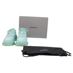 Women's Balenciaga Triple S Clear Sole Sneakers in Mint Polyester