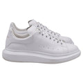 Men's Alexander McQueen Oversized Platform Sneakers in White Leather