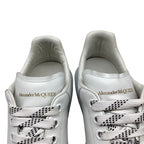 Men's Alexander McQueen Oversized Platform Sneakers in White Leather