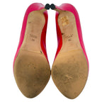 Women's Gucci New Hollywood Horsebit Peep Toe Pumps in Pink Patent Leather