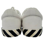 Women's Off-White Vulcanized Eco Sneakers in White Canvas