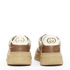 Men's Gucci Leather Canvas Monogram Sneakers