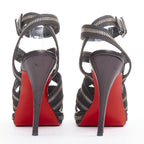 Women's Christian Louboutin Zipper Platform Sandals