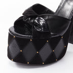 Women's Saint Laurent Paige Patchwork Stud Sandals