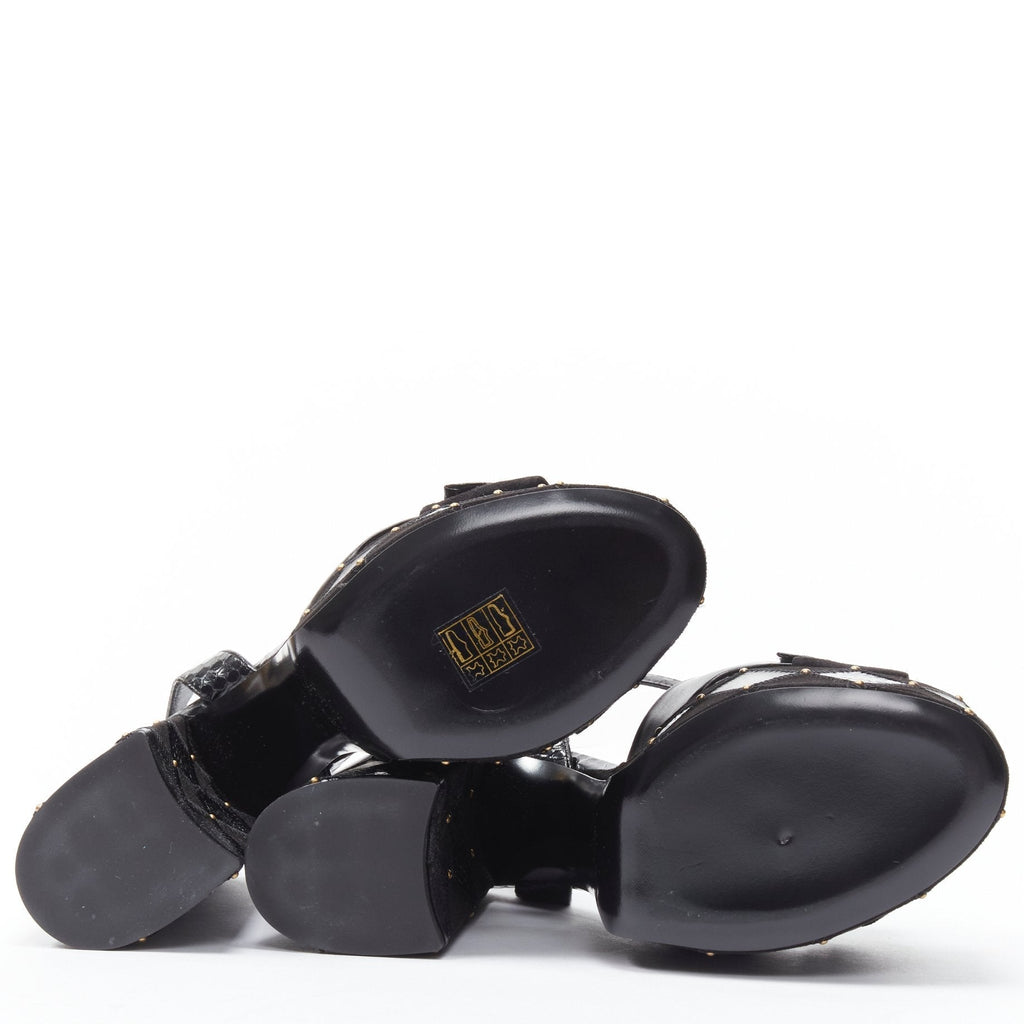 Women's Saint Laurent Paige Patchwork Stud Sandals