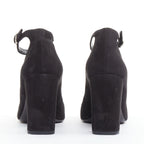 Women's Saint Laurent Suede Leather Mary Jane Pumps