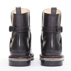 Women's Christian Louboutin Leather Buckle Boots