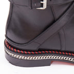 Women's Christian Louboutin Leather Buckle Boots