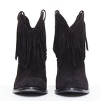 Women's Saint Laurent Curtis Suede Western Boots
