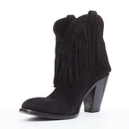 Women's Saint Laurent Curtis Suede Western Boots