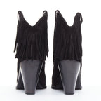 Women's Saint Laurent Curtis Suede Western Boots