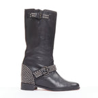 Women's Christian Louboutin Studded Wedged Boots