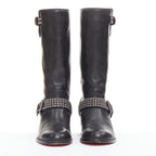 Women's Christian Louboutin Studded Wedged Boots