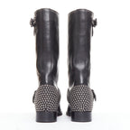 Women's Christian Louboutin Studded Wedged Boots
