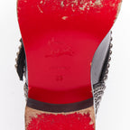 Women's Christian Louboutin Studded Wedged Boots