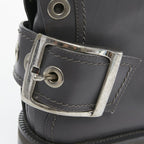 Women's Alexander Mcqueen Leather Fur Combat Boot