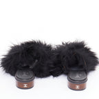 Women's Chanel Lamb Fur Fluffy Slippers