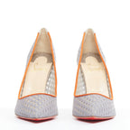 Women's Christian Louboutin Silver Pump