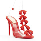 Women's Christian Louboutin PVC Grosgrain Heels