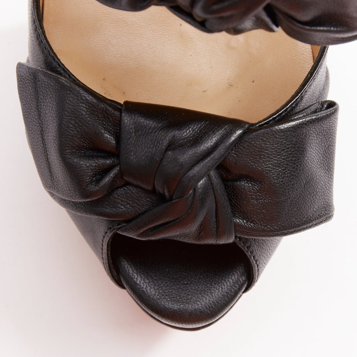 Women's Christian Louboutin Bow Platform Heels