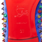 Women's Christian Louboutin Suede Spike Flats