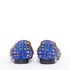 Women's Christian Louboutin Suede Spike Flats