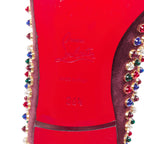 Women's Christian Louboutin Suede Stone Stud Loafers