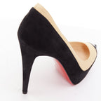 Women's Christian Louboutin Suede Platform Pumps