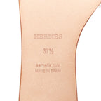 Women's Hermes Leather Flat Sandal Slippers