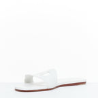 Women's Hermes Leather Flat Sandal Slippers