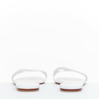Women's Hermes Leather Flat Sandal Slippers