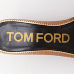 Women's Tom Ford Croc Embossed Leather Sandal