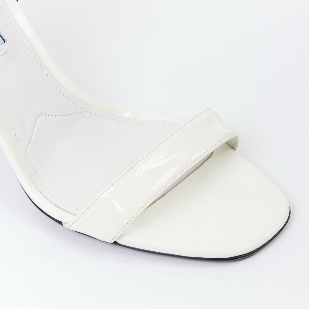 Women's Prada Patent Leather Flame Sandals